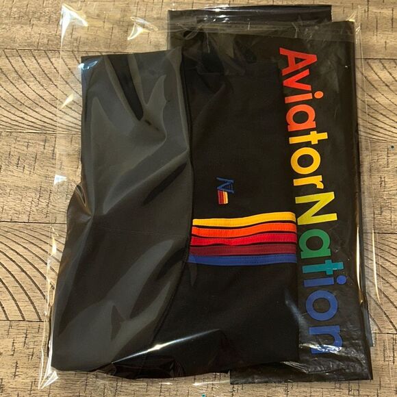 Aviator 🧑‍✈️ Nation Made in USA 🇺🇸 5 Stripe Performance 🏃 🧘 Shorts 🩳 NWT - Picture 17 of 17